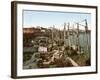 Muelle San Francisco, Havana, Cuba, 1904-null-Framed Giclee Print