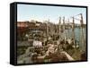 Muelle San Francisco, Havana, Cuba, 1904-null-Framed Stretched Canvas