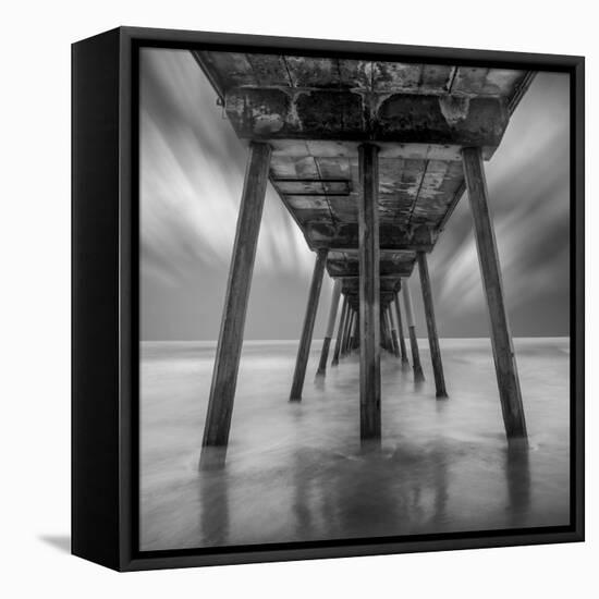 Muelle Triangular Flat-Moises Levy-Framed Stretched Canvas