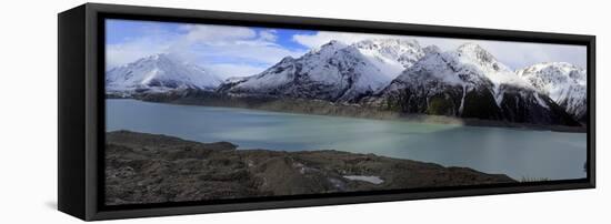 Mueller Glacier at the Head of the Kea Point Track, Mt. Cook National Park, New Zealand-Paul Dymond-Framed Stretched Canvas