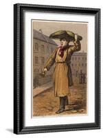 Muffin Seller-null-Framed Art Print