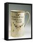 Mug Bearing the Inscription: a Present for Mr. Swan at Holfworth, from Newcastle, Ceramic-null-Framed Stretched Canvas