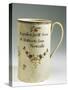 Mug Bearing the Inscription: a Present for Mr. Swan at Holfworth, from Newcastle, Ceramic-null-Stretched Canvas