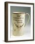 Mug Bearing the Inscription: a Present for Mr. Swan at Holfworth, from Newcastle, Ceramic-null-Framed Giclee Print