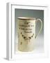Mug Bearing the Inscription: a Present for Mr. Swan at Holfworth, from Newcastle, Ceramic-null-Framed Giclee Print
