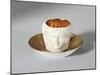 Mug Decorated with Face of Caroline Murat, Bisque Porcelain, Royal Factory of Naples, Italy-null-Mounted Giclee Print