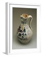Mug Decorated with Figure of Harpy, Ceramic from Green Family, Italy-null-Framed Giclee Print