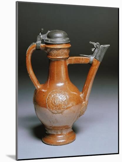 Mug, Enameled Stoneware, Circa 1570-null-Mounted Giclee Print