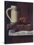 Mug, Pipe and Book-John Frederick Peto-Stretched Canvas