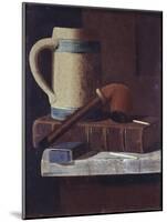 Mug, Pipe and Book-John Frederick Peto-Mounted Giclee Print