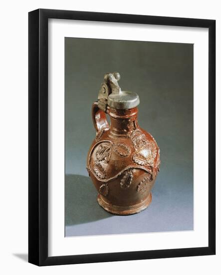 Mug with Grotesque Mask of Bearded Man known as Bellarmine in Relief-null-Framed Giclee Print