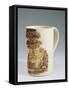 Mug with Painted Courtly Scene, Ca 1785-null-Framed Stretched Canvas