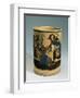 Mug with Satirical Scene of Sailors Arguing at the Harbour, Ca 1785-null-Framed Giclee Print