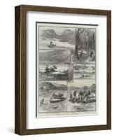 Mugger-Hunting on the Ana-Sagar Lake, Ajmere, India-null-Framed Premium Giclee Print