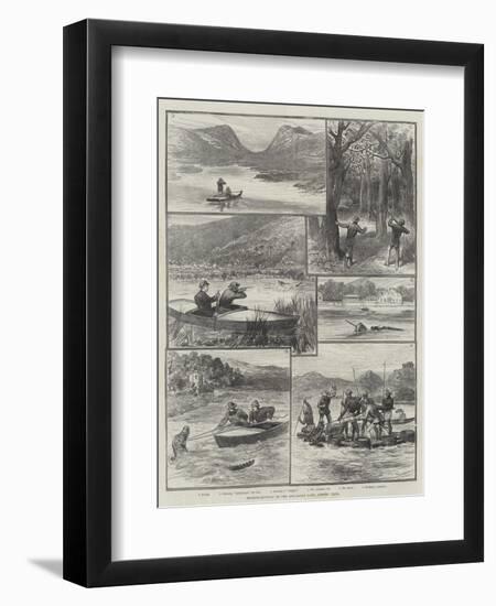 Mugger-Hunting on the Ana-Sagar Lake, Ajmere, India-null-Framed Premium Giclee Print