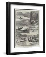 Mugger-Hunting on the Ana-Sagar Lake, Ajmere, India-null-Framed Premium Giclee Print