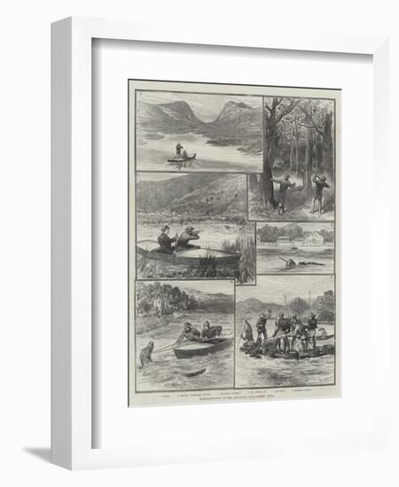 Mugger-Hunting on the Ana-Sagar Lake, Ajmere, India-null-Framed Premium Giclee Print