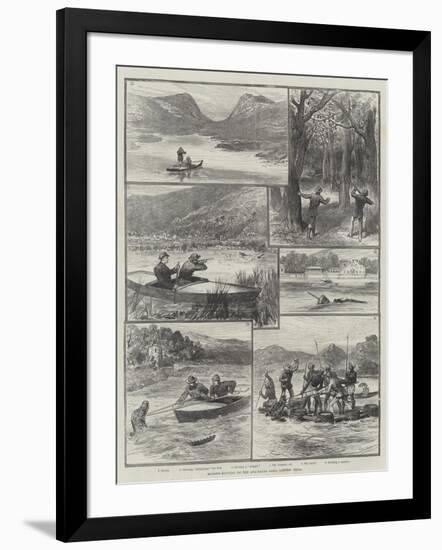 Mugger-Hunting on the Ana-Sagar Lake, Ajmere, India-null-Framed Giclee Print