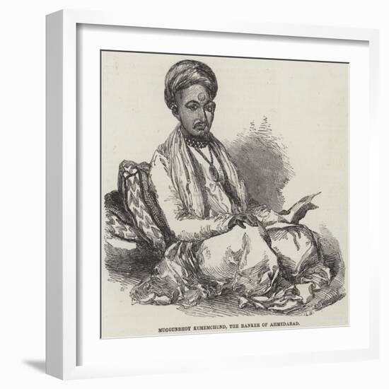 Muggunbhoy Kumemchund, the Banker of Ahmedabad-null-Framed Giclee Print