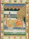 Couple on a Terrace at Sunset, from the Small Clive Album (Opaque W/C on Paper)-Mughal-Giclee Print