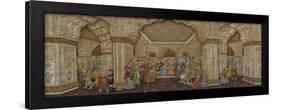 Mughal Palace Interior Depicting Shah Jahan and Mumtaz Mahal-null-Framed Giclee Print