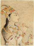 Idealized Portrait of the Mughal Empress Nur Jahan-Mughal School-Framed Giclee Print