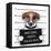 Mugshot Dog-Javier Brosch-Framed Stretched Canvas