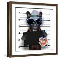 Mugshot Dog-Javier Brosch-Framed Photographic Print