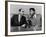 Muhammad Ali and Howard Cosell on WaBC Radio in 1965-null-Framed Photo