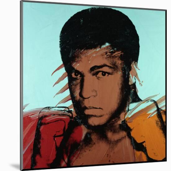 Muhammad Ali, c. 1977-Andy Warhol-Mounted Art Print