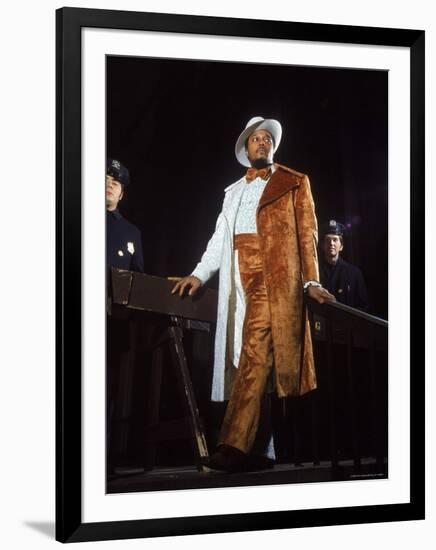 Muhammad Ali Fan in Half Sequined, Velvet Suit at Madison Square Garden for Oscar Bonavena Fight-Bill Ray-Framed Photographic Print