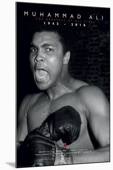 Muhammad Ali- Greatest Of All Time Commemorative-null-Mounted Poster