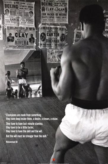 Muhammad Ali- Gym-null-Lamina Framed Poster
