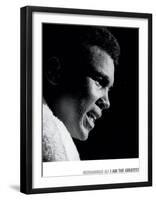 Muhammad Ali, I Am the Greatest-null-Framed Art Print