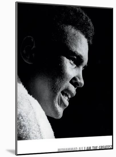 Muhammad Ali, I Am the Greatest-null-Mounted Art Print