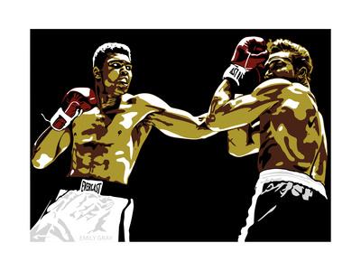 Muhammad Ali Sting Like A Bee Giclee Print Emily Gray Allposters Com