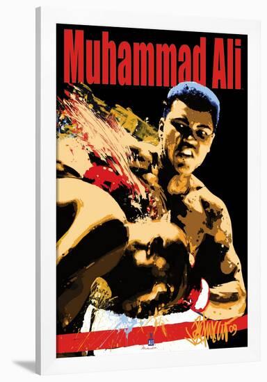 Muhammad Ali Sting-null-Framed Blacklight Poster