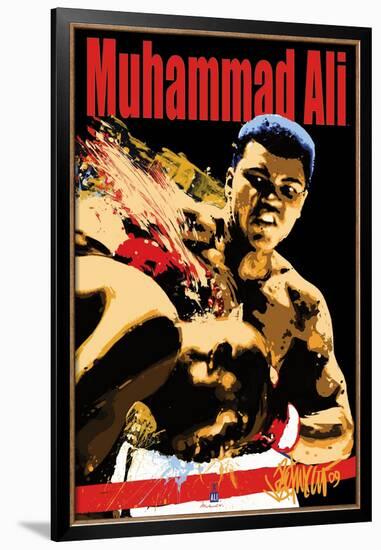 Muhammad Ali Sting-null-Framed Blacklight Poster