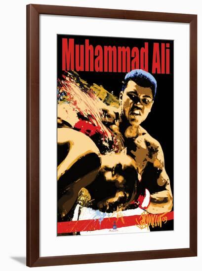 Muhammad Ali Sting-null-Framed Blacklight Poster