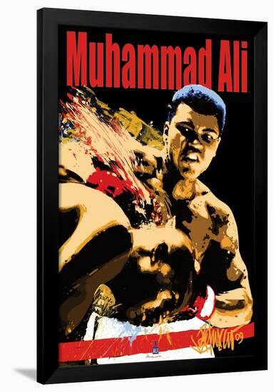 Muhammad Ali Sting-null-Framed Blacklight Poster