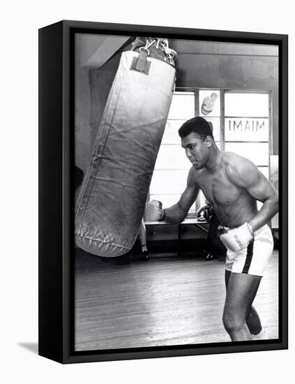 Muhammad Ali Training at the 5th Street Gym, Miami Beach, 27 September 1965-null-Framed Stretched Canvas