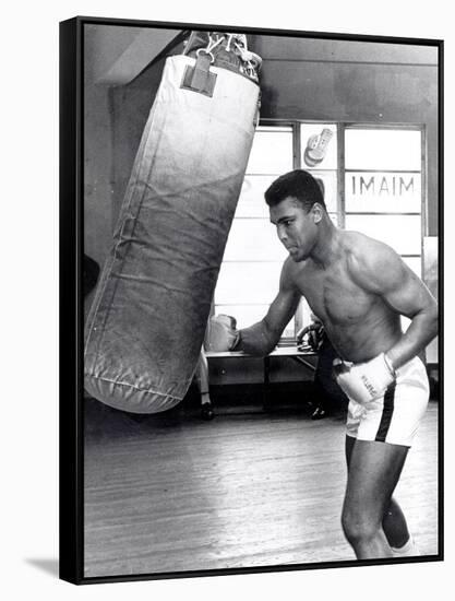 Muhammad Ali Training at the 5th Street Gym, Miami Beach, 27 September 1965-null-Framed Stretched Canvas