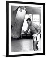 Muhammad Ali Training at the 5th Street Gym, Miami Beach, 27 September 1965-null-Framed Photographic Print