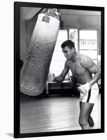 Muhammad Ali Training at the 5th Street Gym, Miami Beach, 27 September 1965-null-Framed Photographic Print