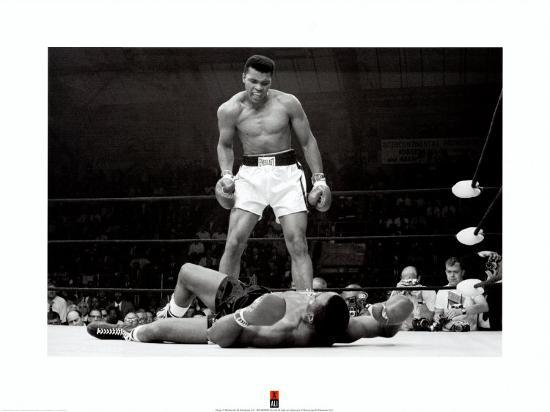 Muhammad Ali vs. Sonny Liston-null-Lamina Framed Art Print