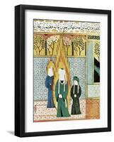 Muhammad Prays with Ali and Khadijah-null-Framed Art Print