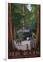 Muir Woods National Monument, California - Entrance-Lantern Press-Framed Art Print