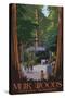 Muir Woods National Monument, California - Entrance-Lantern Press-Stretched Canvas