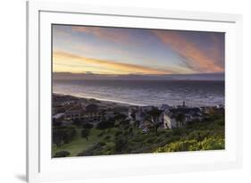 Muizenberg Beach at dawn, Cape Town, Western Cape, South Africa, Africa-Ian Trower-Framed Photographic Print