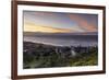 Muizenberg Beach at dawn, Cape Town, Western Cape, South Africa, Africa-Ian Trower-Framed Photographic Print